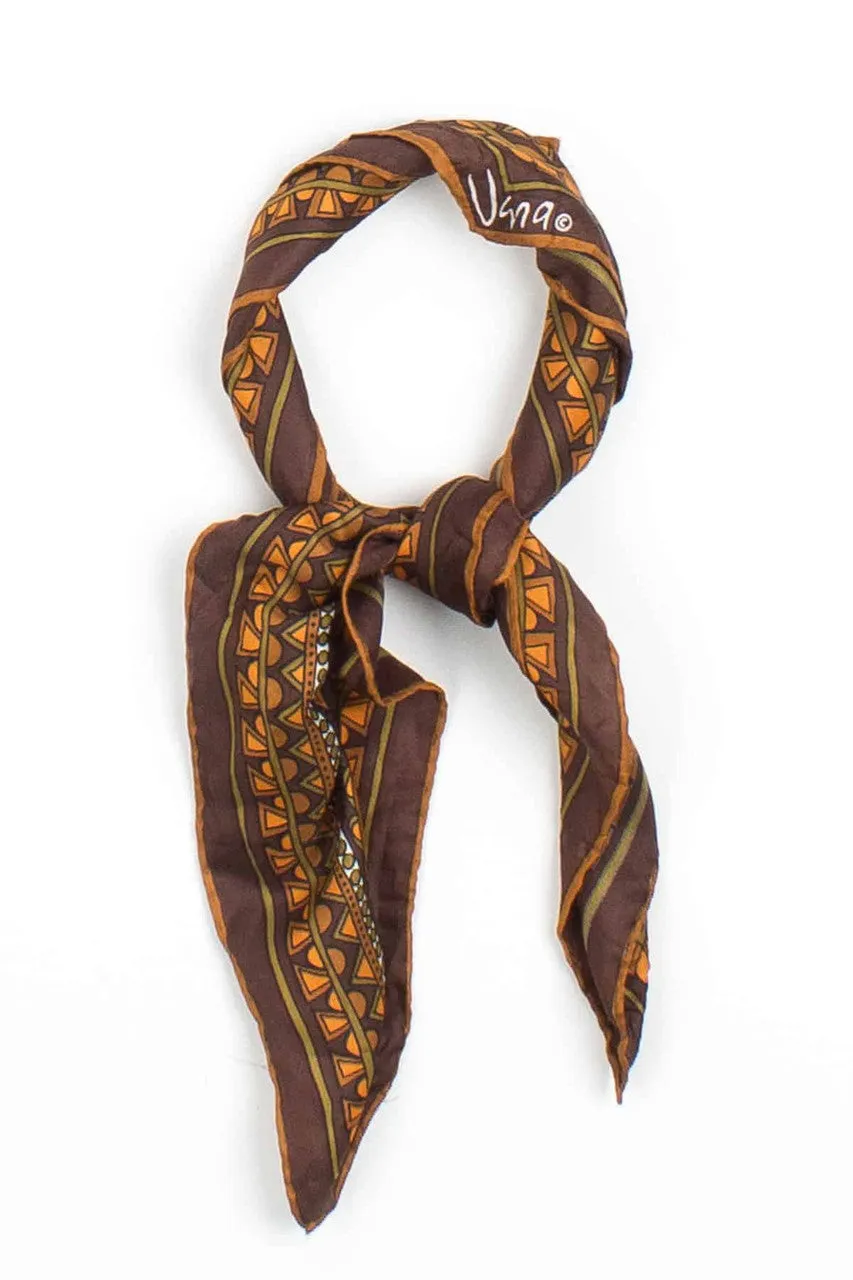70s Paisley Vera Vintage Silk Scarf