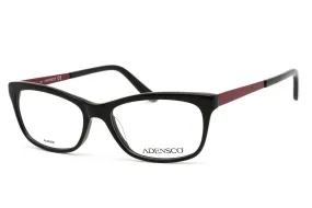 Adensco  Ad 215 Eyeglasses Black / Clear demo lens