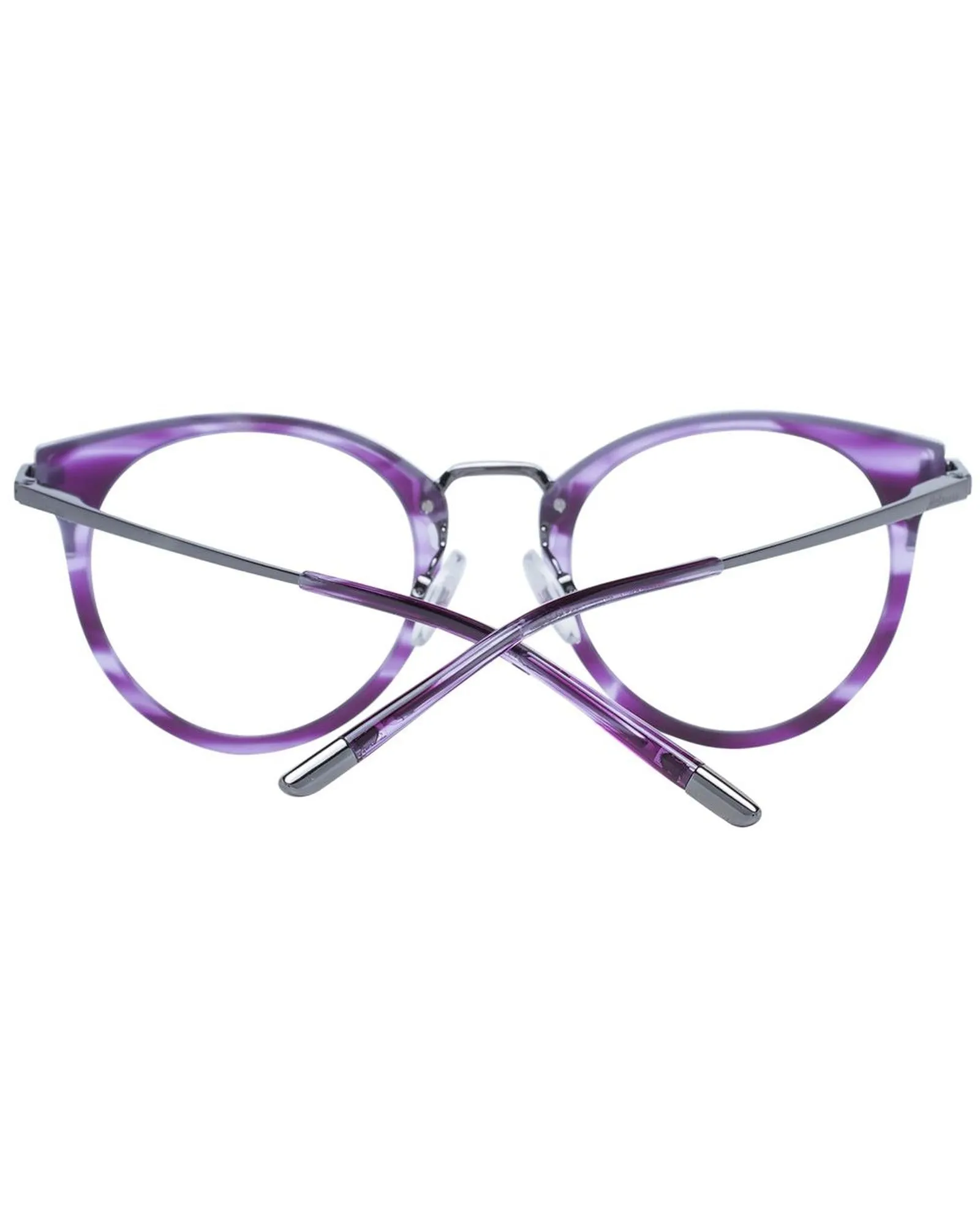 Ana Hickmann AH3124 Round Eyeglasses Purple Marble