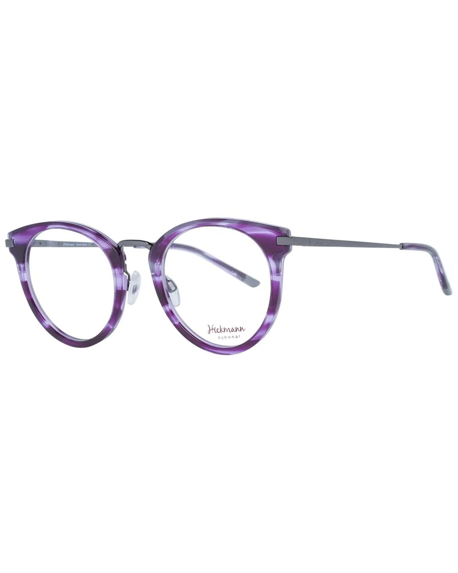 Ana Hickmann AH3124 Round Eyeglasses Purple Marble