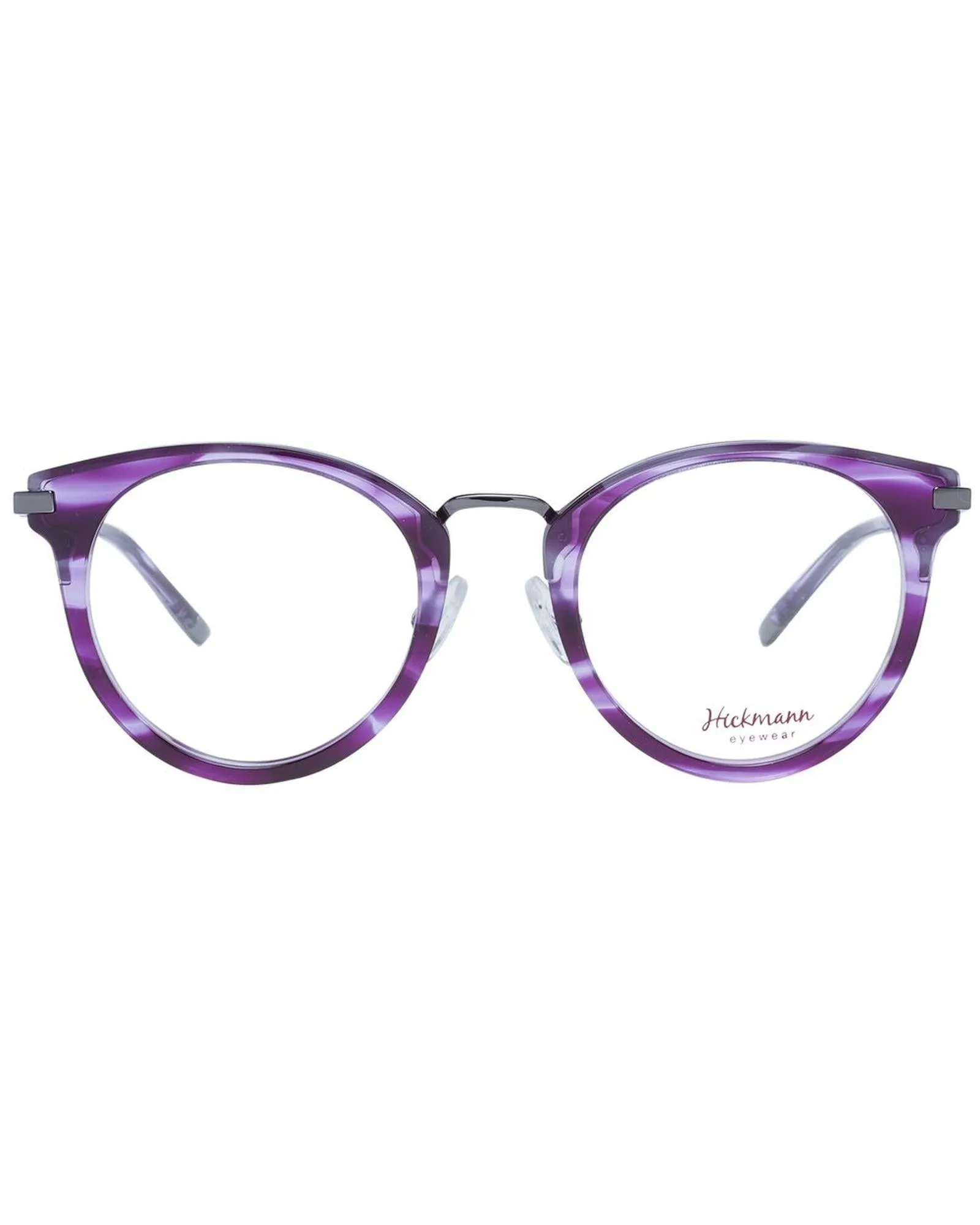 Ana Hickmann AH3124 Round Eyeglasses Purple Marble