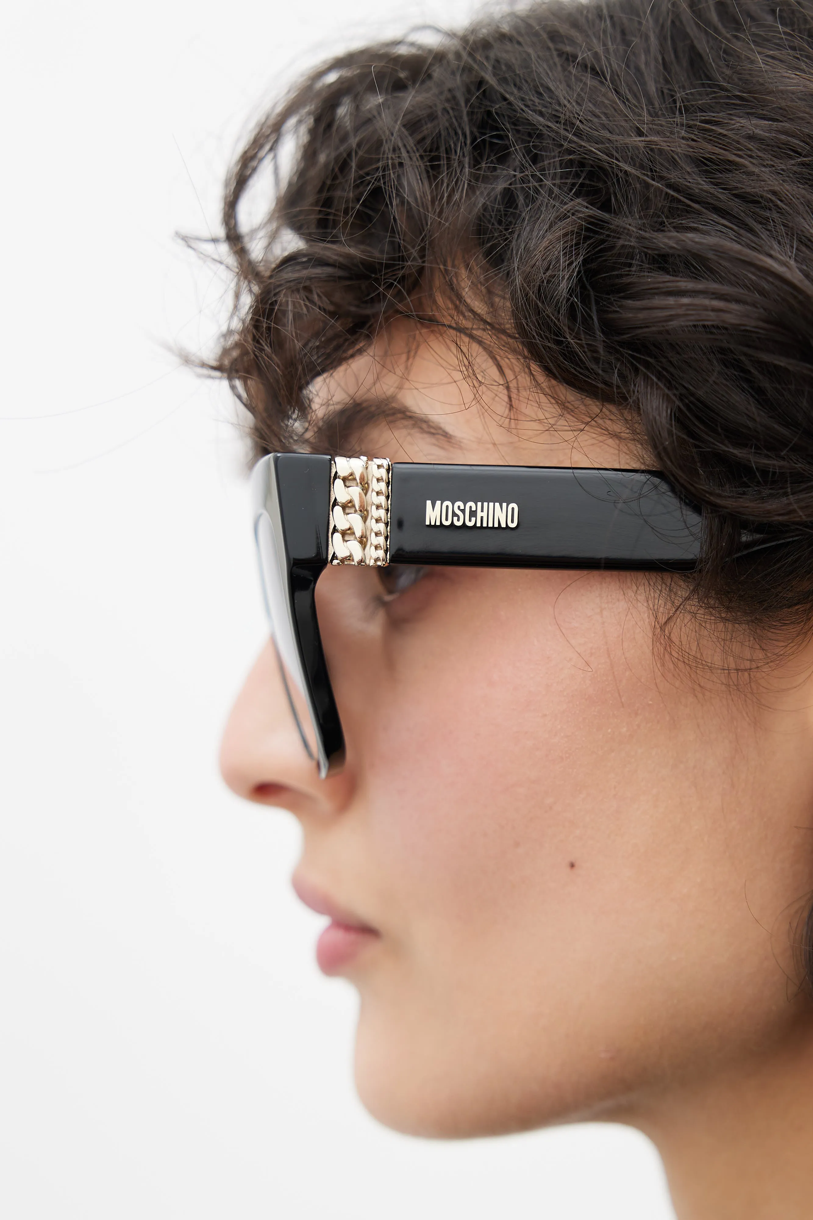 Black Oversized MOS011/S Sunglasses