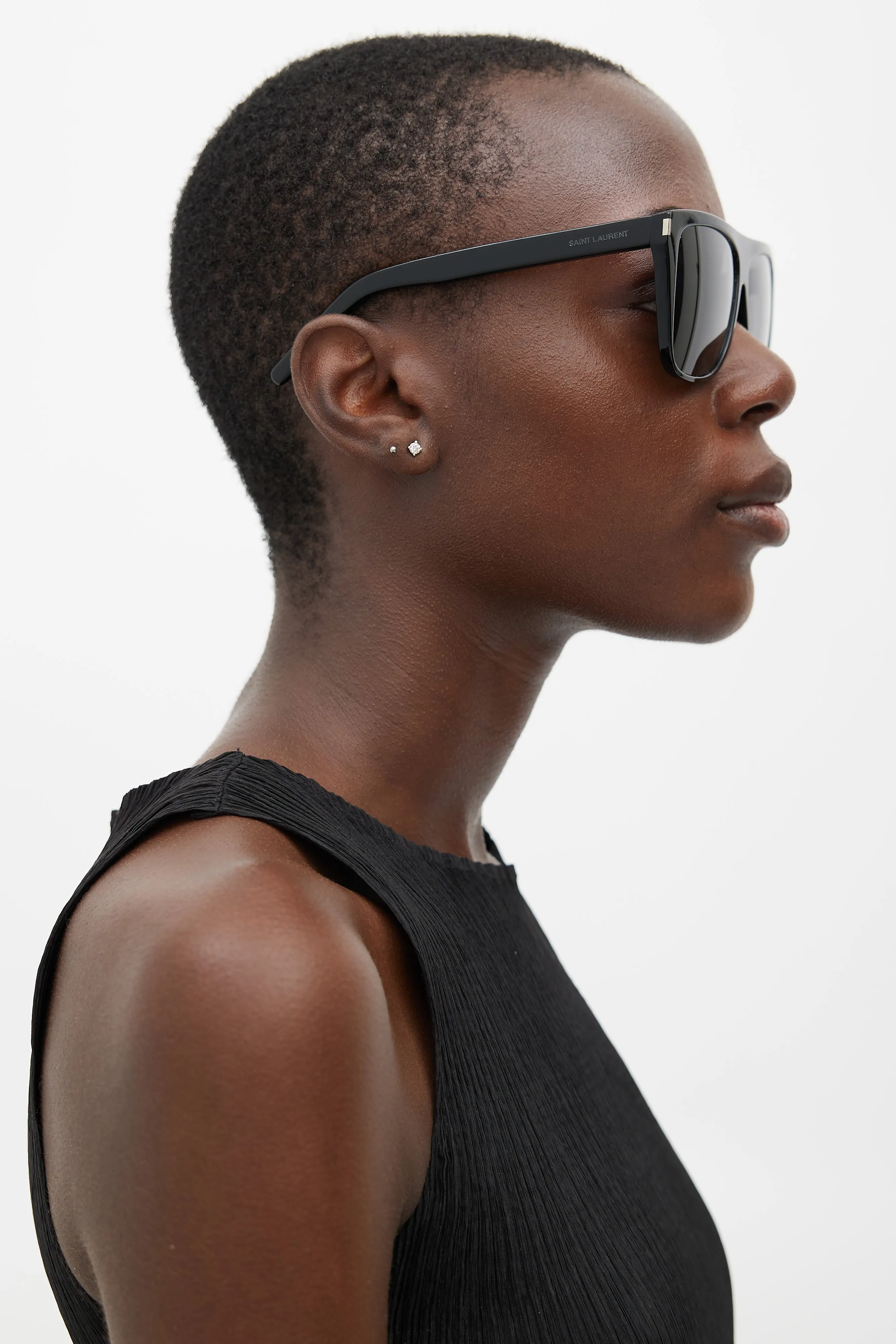 Black SL1 002 New Wave Sunglasses