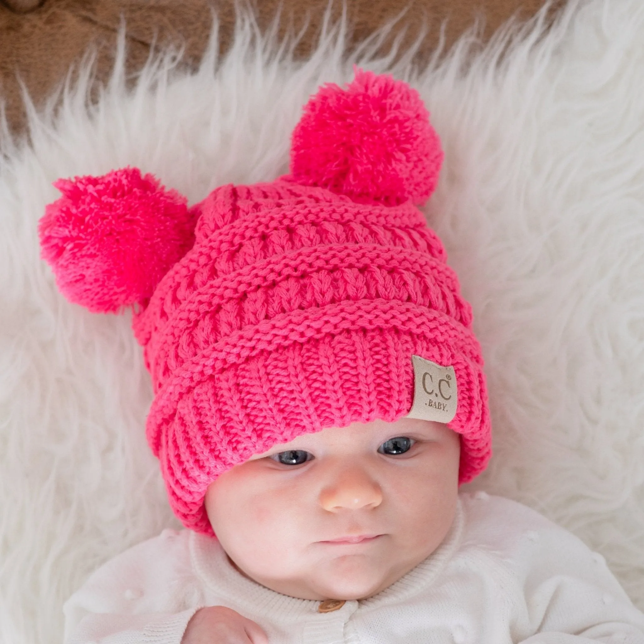 CC Baby and Kids Toddler Pom Pom Beanie Winter Snow Hats
