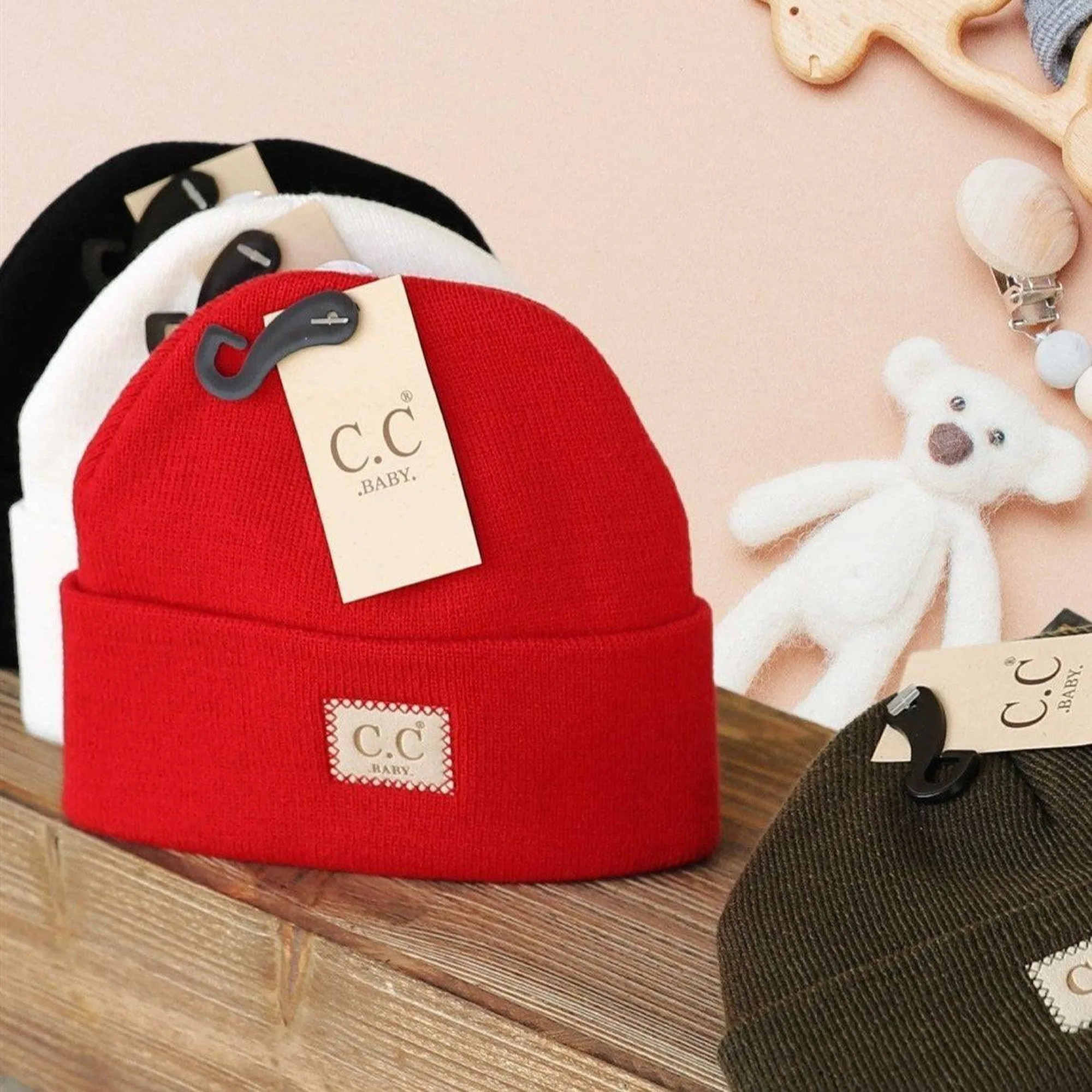CC Baby Classic Unisex Ribbed Beanie Hats Accessories