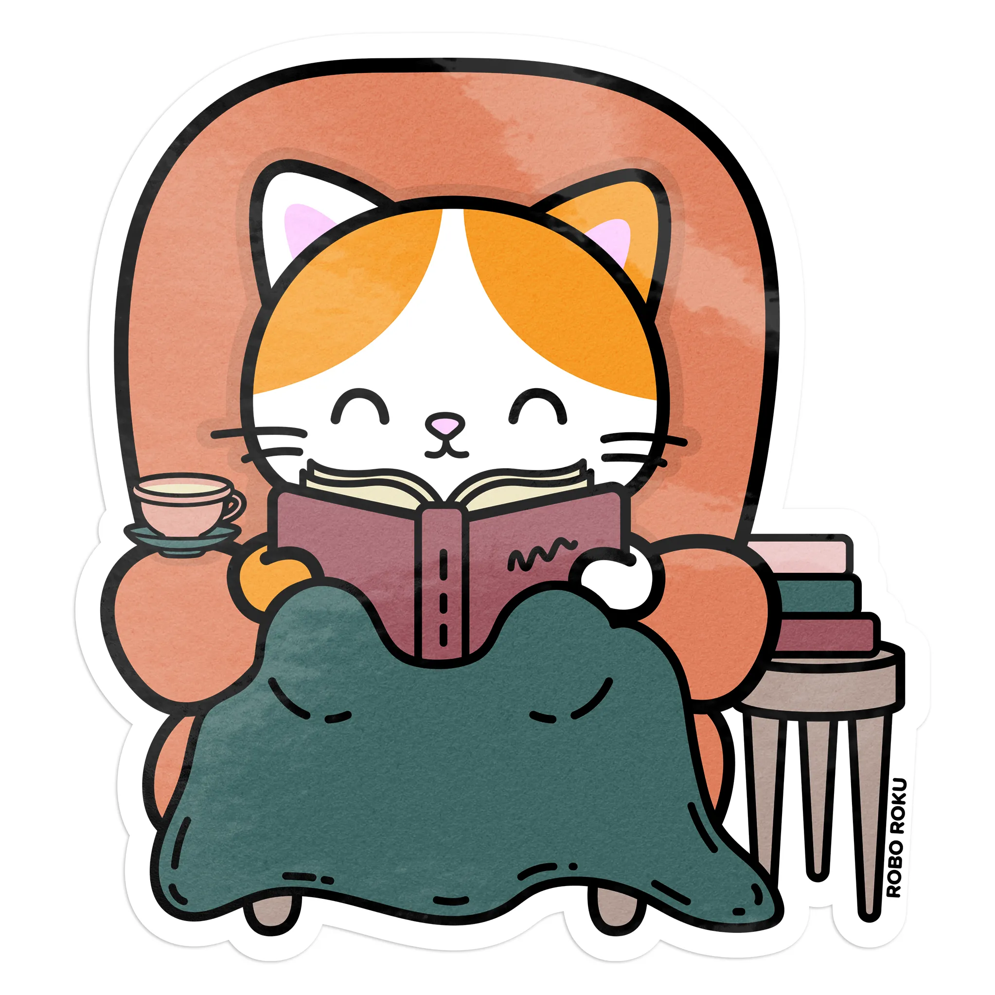 Cozy Cats - Munchie Kitty Vinyl Sticker