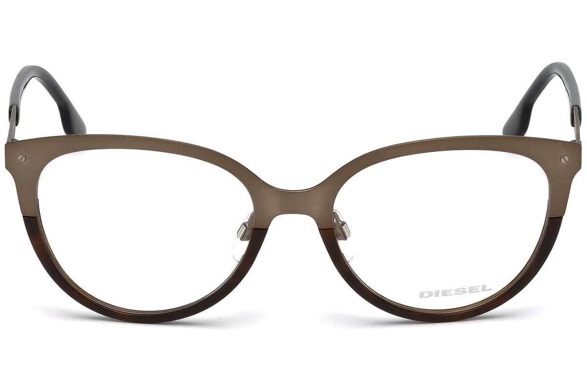 Diesel DL5217 038 Brown Round Optical Frames