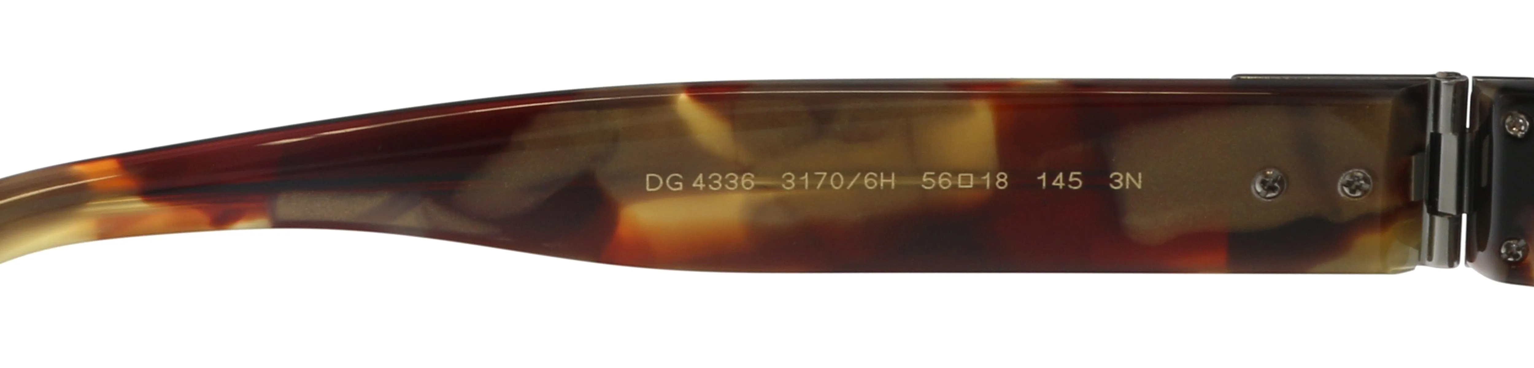 Dolce & Gabbana DG4336 31706H Havana Pear Square Sunglasses