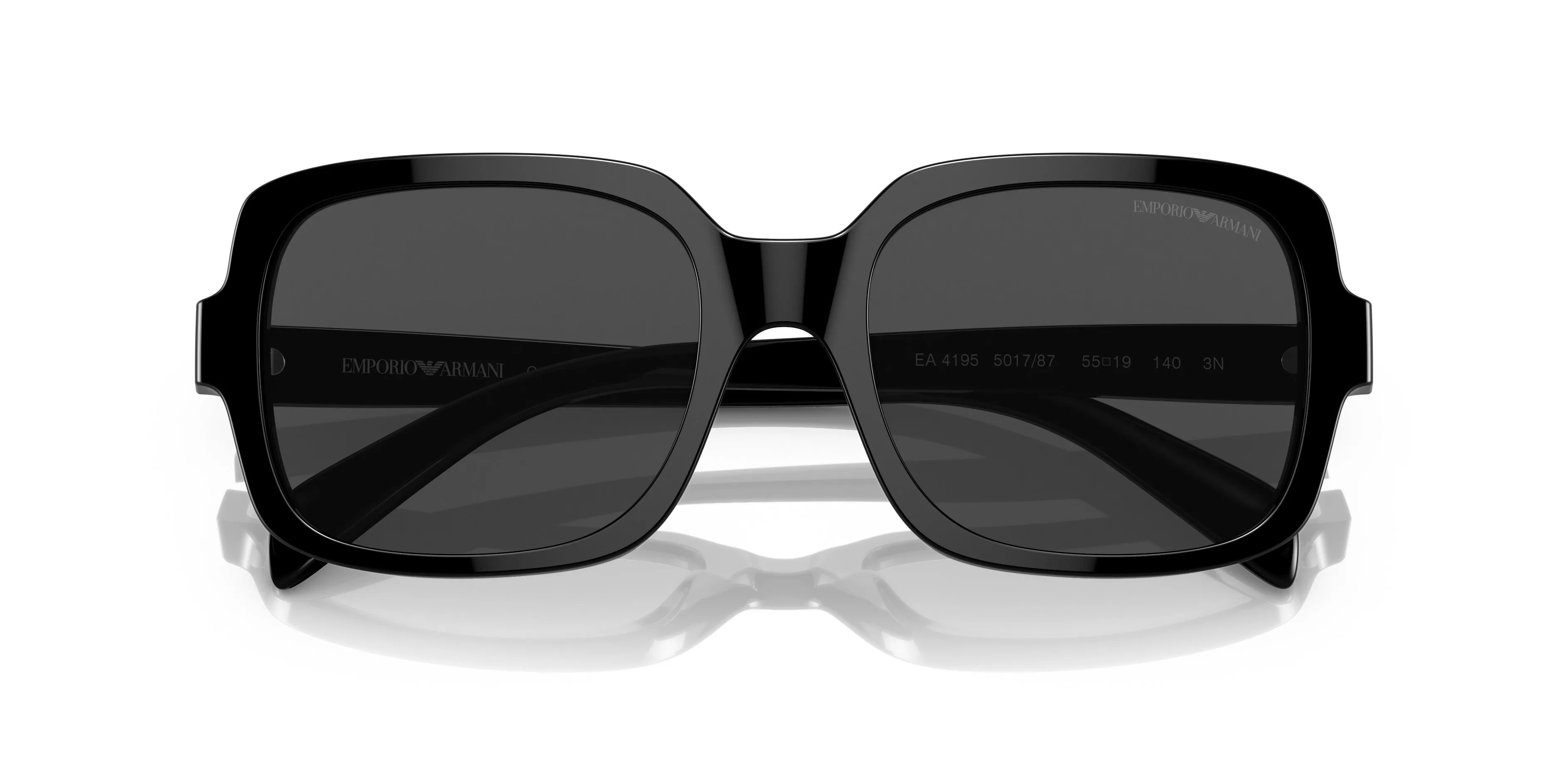 Emporio Armani 0EA4195 501787 Square Shiny black Sunglasses