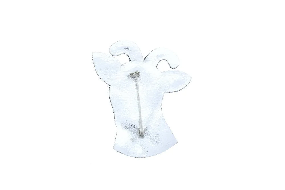 Goat pin , 2.25  tall x 2.25 W , " pin, use on bags, purses or jackets