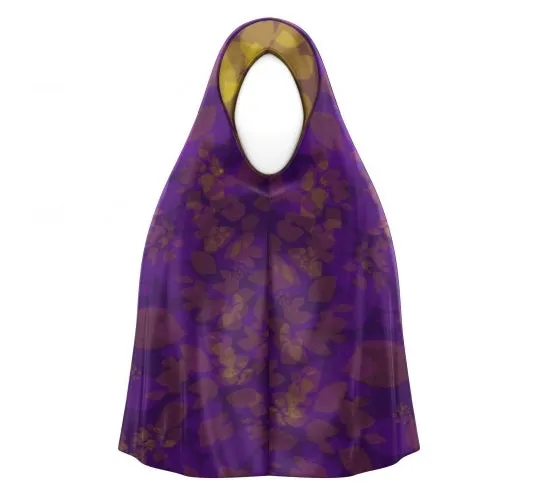 Indigo Floral Prayer Scarf