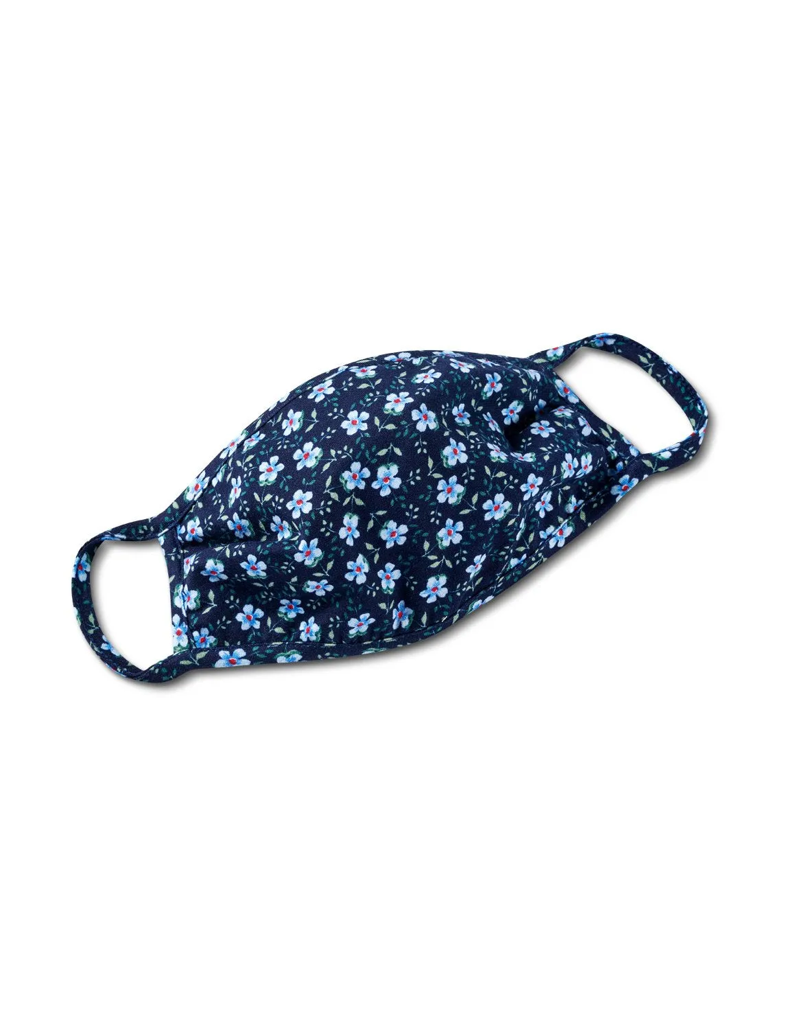 Navy Floral Fashion Mask