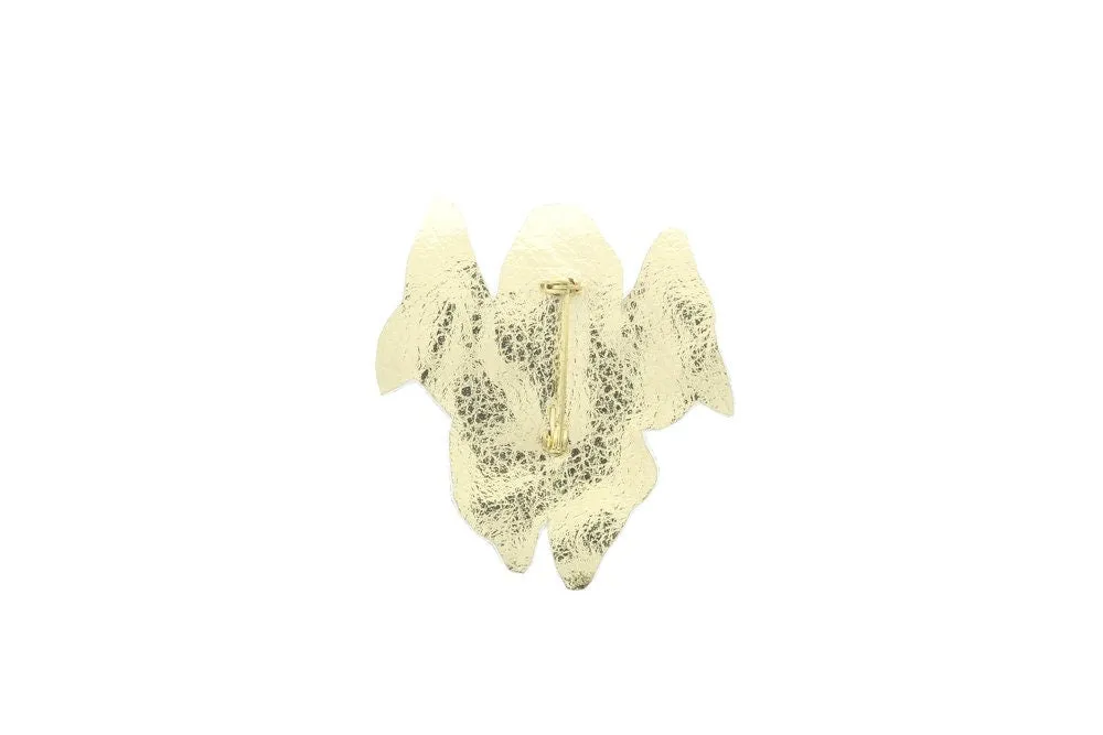 Orchid  2" wide x 2" pin, use on bags, purses or jackets