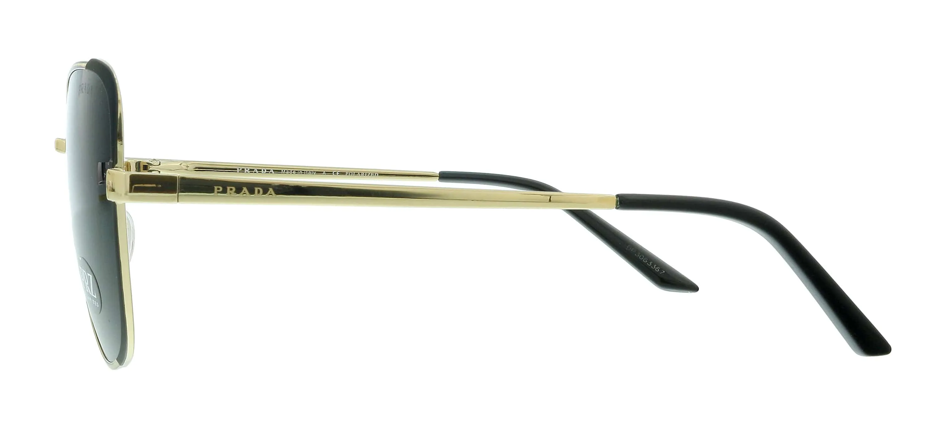 Prada 0PR 60XS QE35Z1 Black Square Oversized Sunglasses