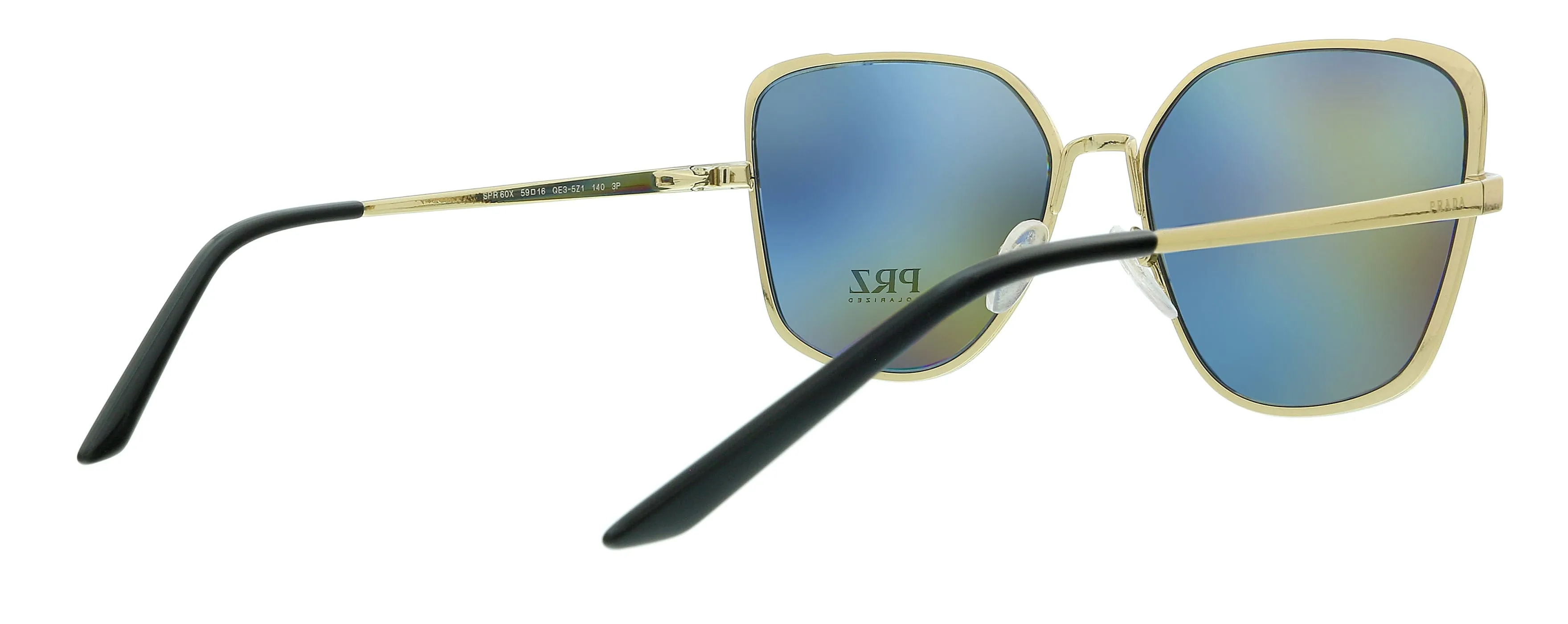 Prada 0PR 60XS QE35Z1 Black Square Oversized Sunglasses
