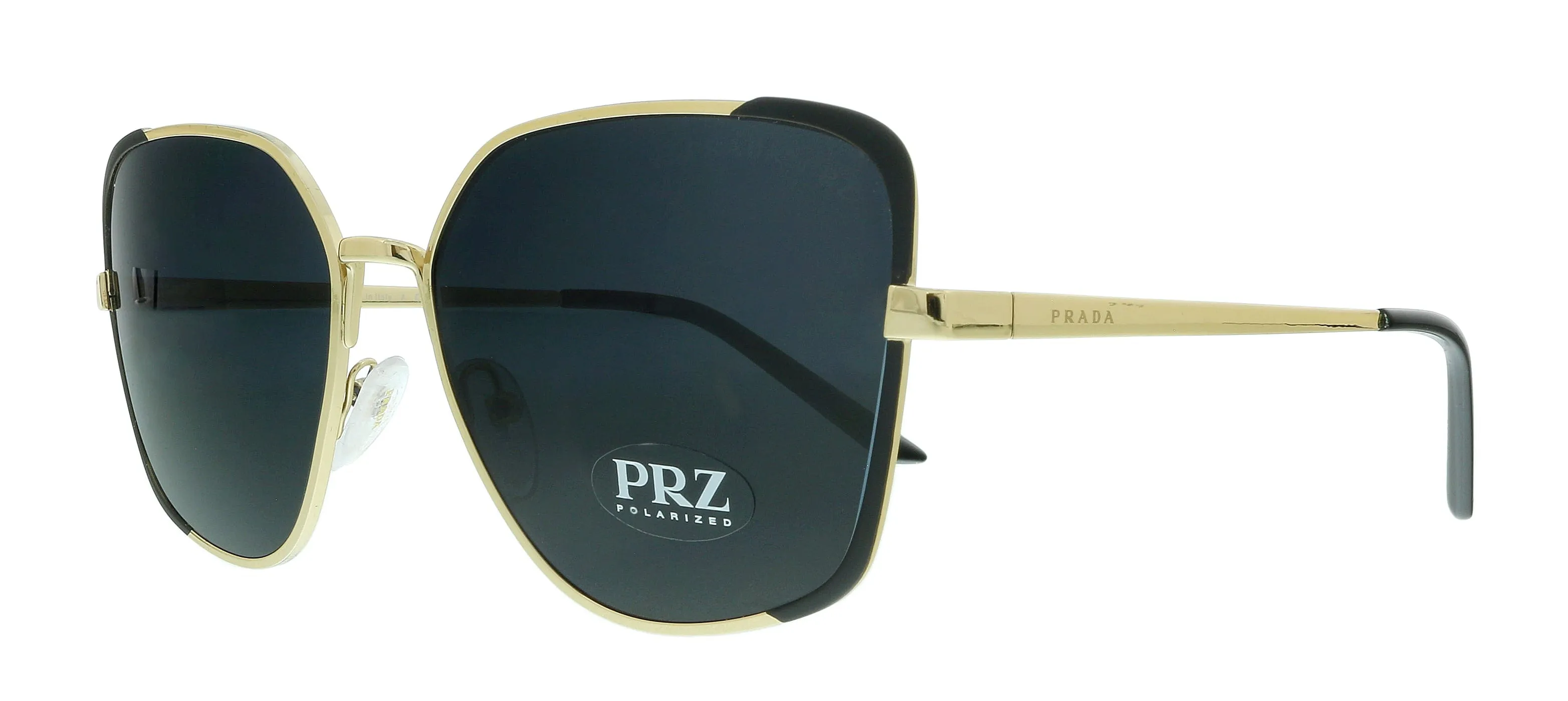 Prada 0PR 60XS QE35Z1 Black Square Oversized Sunglasses