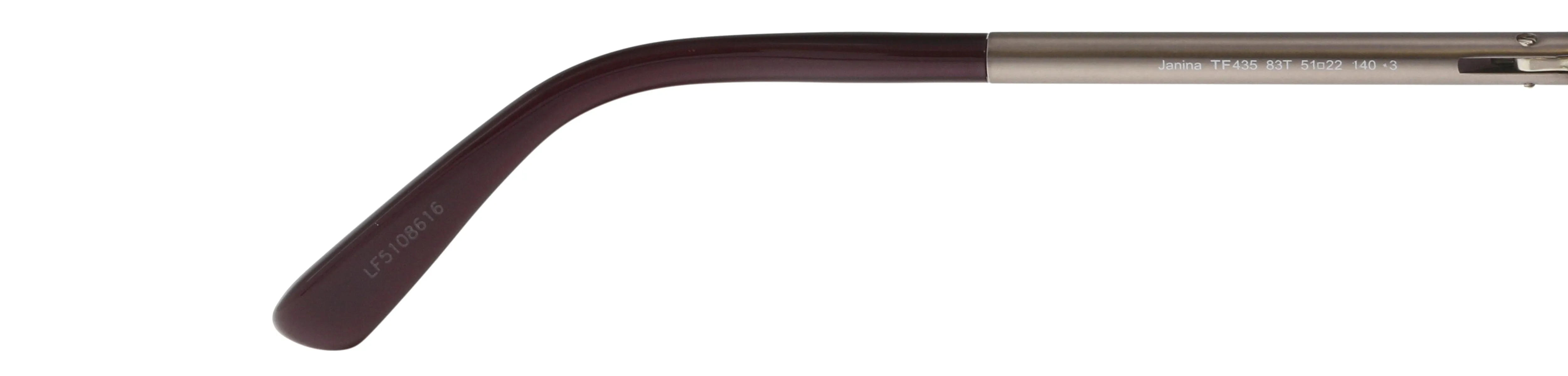 Tom Ford FT0435 83T JANINA Purple/Gray Round Sunglasses