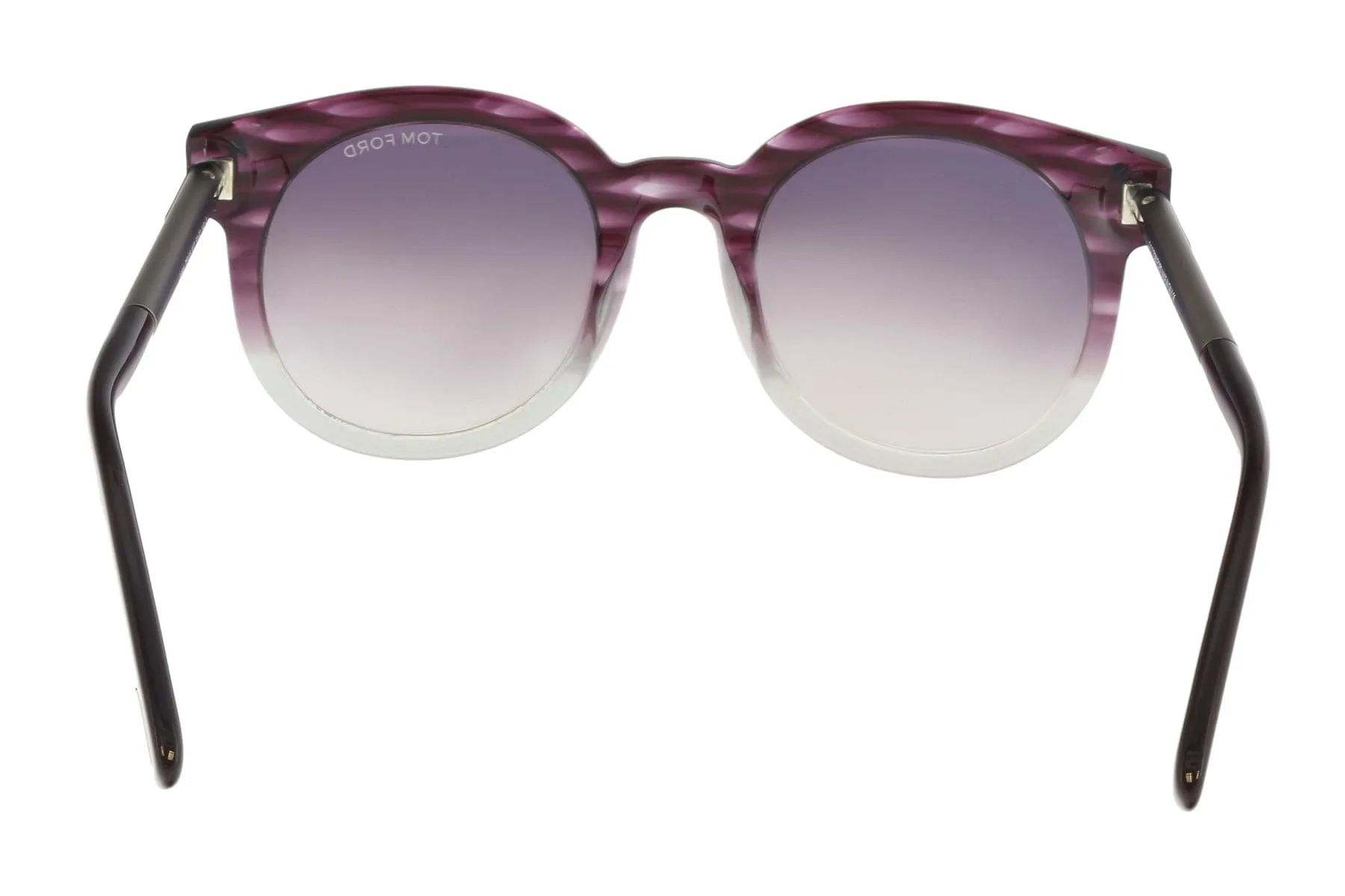 Tom Ford FT0435 83T JANINA Purple/Gray Round Sunglasses