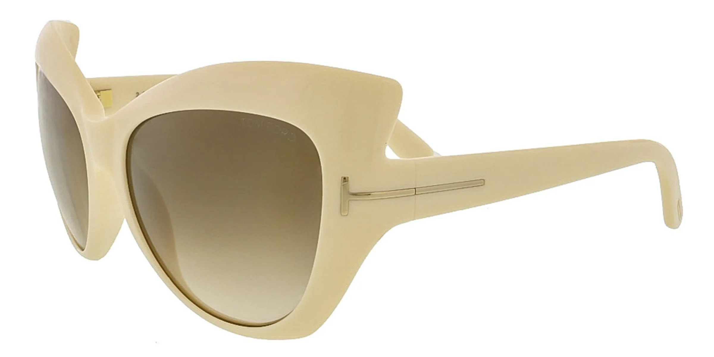 Tom Ford FT9284/S 25F Bardot Ivory Full Rim Cat Eye Sunglasses-Asian Fit