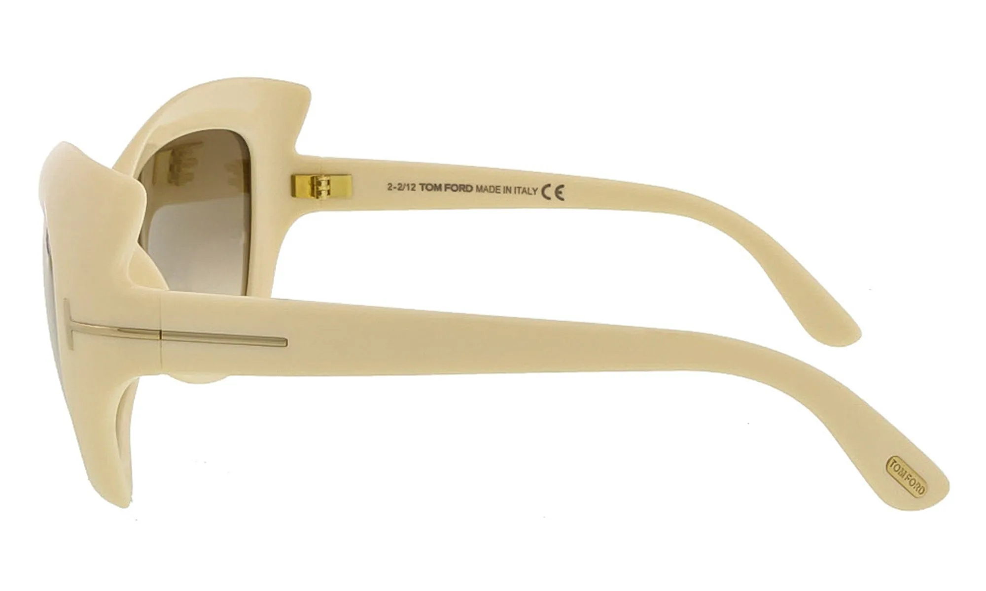 Tom Ford FT9284/S 25F Bardot Ivory Full Rim Cat Eye Sunglasses-Asian Fit