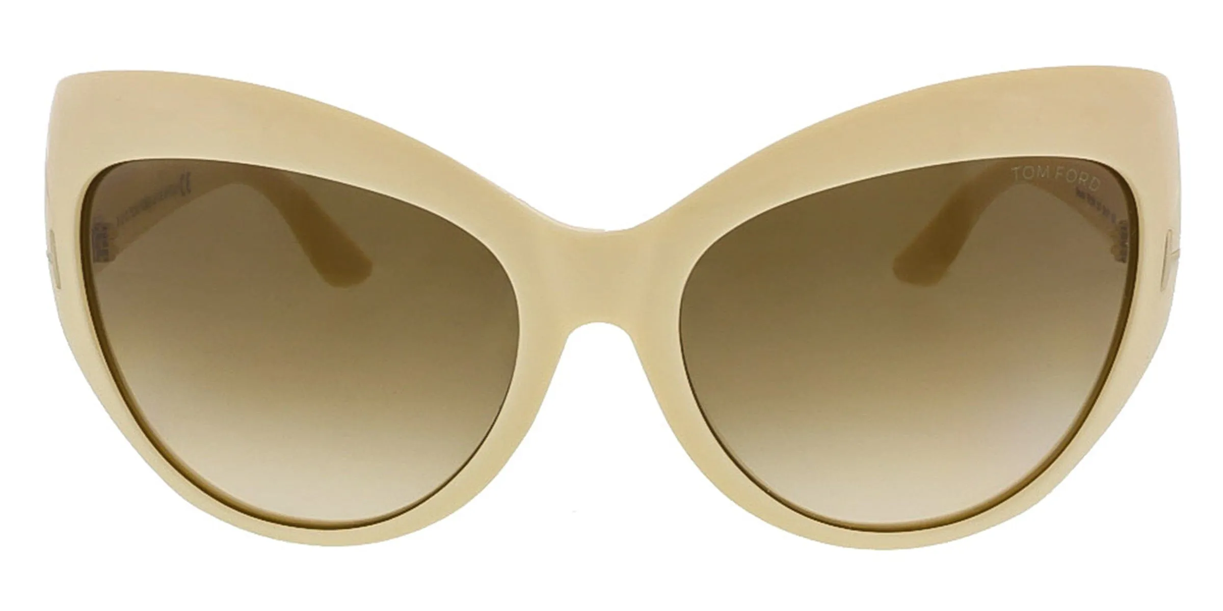 Tom Ford FT9284/S 25F Bardot Ivory Full Rim Cat Eye Sunglasses-Asian Fit