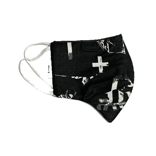 Unisex Cross Print Washable Face Masks