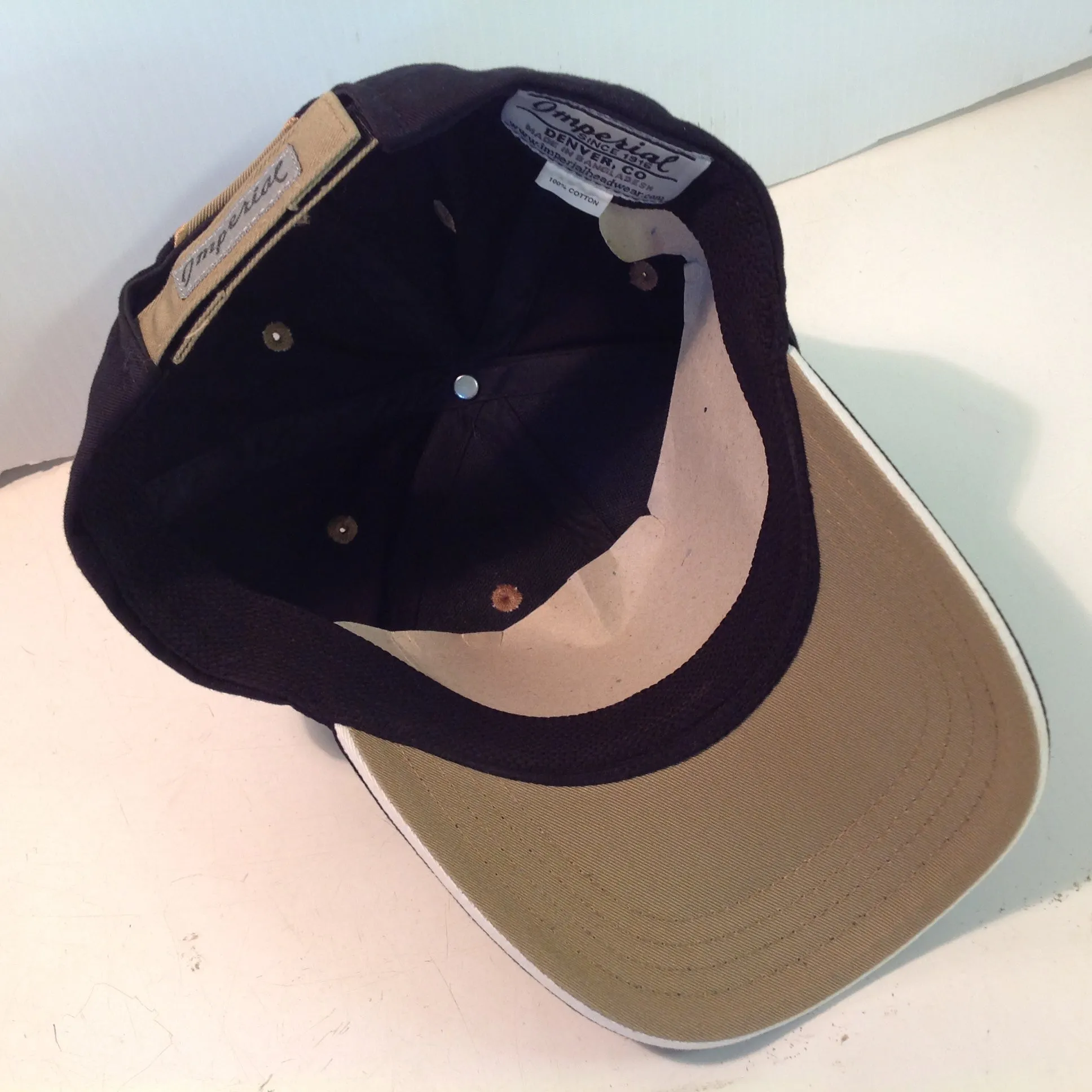 Vintage Imperial Headwear Mercedes Championships Kapalua Bay Golf Course Lahaina Maui Hawaii Tournament Souvenir Black Baseball Cap