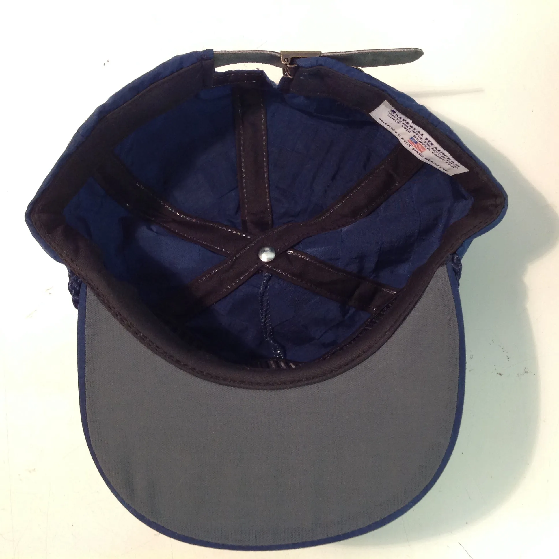 Vintage Imperial Headwear Navy Air Facility Atsugi Japan Golf Course Tournament Souvenir Navy Blue Baseball Cap